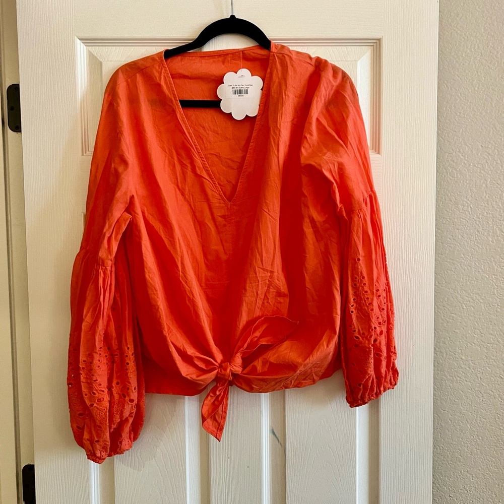 FINAL PRICE - NWT orange boutique blouse 🌼